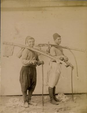 Foto um 1890, Jules Lind, Smyrna Izmir Türkei, Türkische Wasserträger