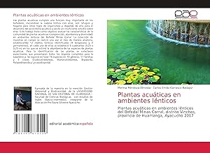 Imagen del vendedor de Plantas acuticas en ambientes lnticos a la venta por moluna