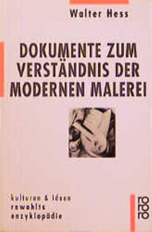 Image du vendeur pour Dokumente zum Verstndnis der modernen Malerei mis en vente par Versandantiquariat Felix Mcke