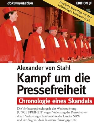 Bild des Verkufers fr Kampf um die Pressefreiheit. Chronologie eines Skandals zum Verkauf von Versandantiquariat Felix Mcke