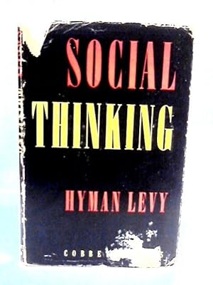 Seller image for Social Thinking for sale by World of Rare Books