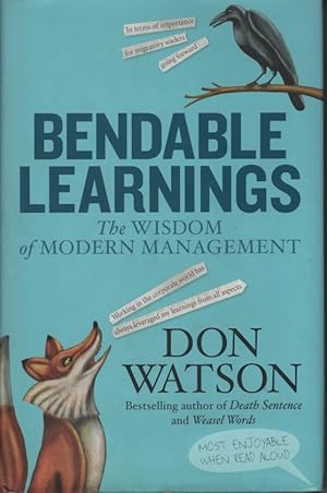 Seller image for BENDABLE LEARNINGS : THE WISDOM OF MODERN MANAGEMENT for sale by Dromanabooks