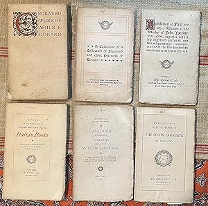 Group of Six Groliers Club Booklets