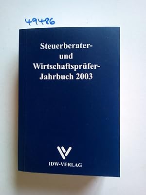 Steuerberater- und Wirtschaftsprüfer-Jahrbuch 2003 Peter Knief