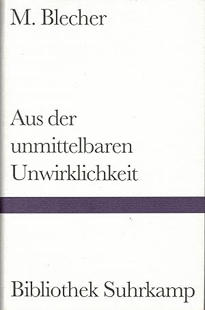 Imagen del vendedor de M. Blecher: Aus der unmittelbaren Unwirklichkeit. a la venta por Versandantiquariat Neumann/Hönnige