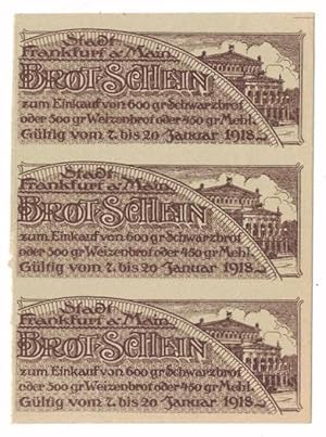 Bild des Verkufers fr Brot-Schein gltig vom 7. bis 20. Januar 1918. zum Verkauf von Versandantiquariat Hsl