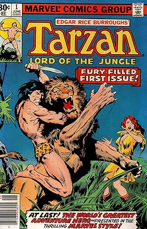 Seller image for Tarzan,lord of the jungle.N1,June 1977.Fury-filled first issue! for sale by JP Livres