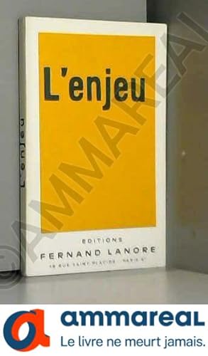 Seller image for L'enjeu for sale by Ammareal
