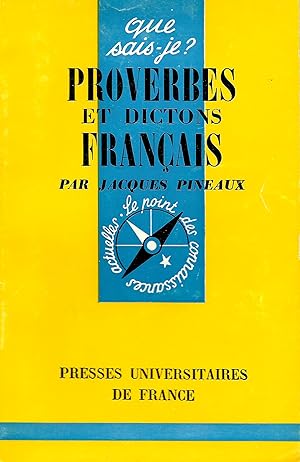 Proverbes et dictons français, "Que Sais-Je ?" n°706