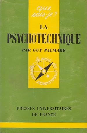 Image du vendeur pour Psychotechnique (La), "Que Sais-Je ?" n302 mis en vente par Bouquinerie "Rue du Bac"