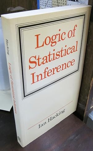 Image du vendeur pour Logic of Statistical Inference mis en vente par Atlantic Bookshop