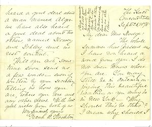 AUTOGRAPH LETTER SIGNED (ALS) to Mary Mapes Dodge