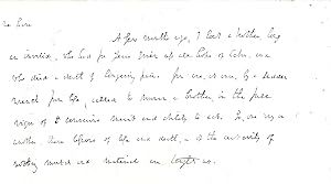 AUTOGRAPH LETTER (AL) of Consolation for the Loss of a Brother at Sea