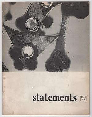 Seller image for Statements 1 (Number 1, Spring 1959) for sale by Philip Smith, Bookseller