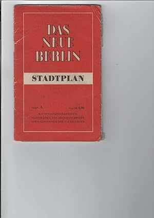 Straßenverzeichnis zum Stadtplan - Das neue Berlin. Ausgabe A mit Straßenverzeichnis, Stadtbezirk...