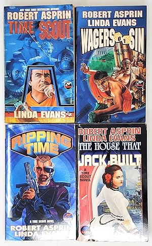 Seller image for [Complete Four Volumes of the Time Scout Series, ALL FIRST EDITIONS] Time Scout; Wagers of Sin; Ripping Time; The House That Jack Built for sale by Underground Books, ABAA