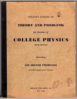 Seller image for Schaum's Outline ofAA4 Theory And Problems For Students Of College Physics for sale by Lake Country Books and More