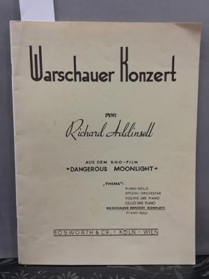 Immagine del venditore per Warschauer Konzert. Aus dem R.K.O - Film "DAngerous Moonlight. venduto da Kepler-Buchversand Huong Bach