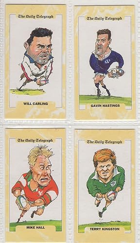 Daily Telegraph 1995 Rugby World Cup Will Carling 4x Cigarette Card s