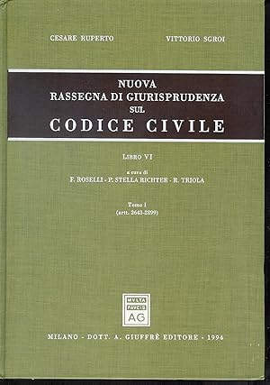 Immagine del venditore per Nuova rassegna di giurisprudenza sul Codice civile. Artt. 2643-2899 (Vol. 6/1) venduto da MULTI BOOK