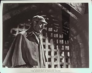 Image du vendeur pour The Adventures of Sherlock Holmes 8 X 10 Still 1939 Basil Rathbone, Nigel Bruce mis en vente par AcornBooksNH