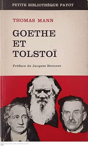 Image du vendeur pour Goethe et Tolsto mis en vente par Llibres Capra