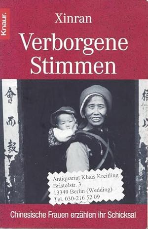 Seller image for Verborgene Stimmen. Chinesische Frauen erzhlen ihr Schicksal for sale by Klaus Kreitling