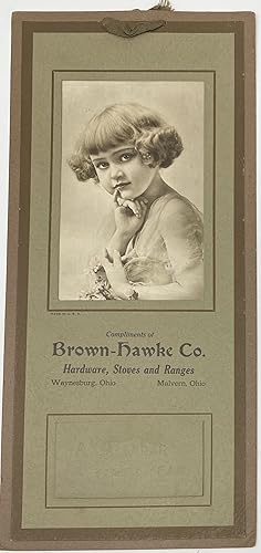 Calendar for the Year 1928, Compliments of Brown-Hawke Co., Hardware, Stoves and Ranges, Waynesbu...