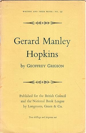 Gerard Manley Hopkins -- Writers and Their Work: No. 59