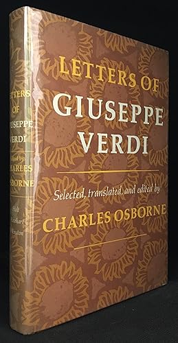 Bild des Verkufers fr Letters of Giuseppe Verdi zum Verkauf von Burton Lysecki Books, ABAC/ILAB