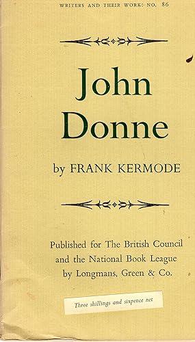 John Donne (Writers and their Work No.86)