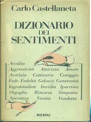 Seller image for Dizionario dei sentimenti for sale by Miliardi di Parole