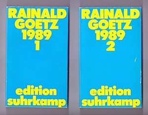 Rainald Goetz 1989. Festung: 2.1; 2.2. Edition Suhrkamp ; 1794 = N.F., Bd. 794