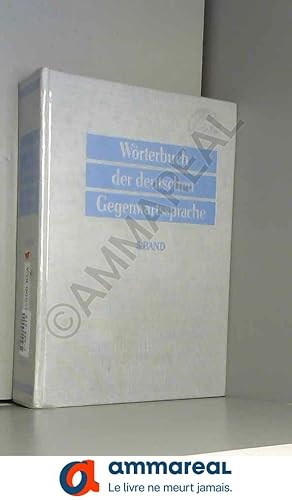 Seller image for Wrterbuch der deutschen Gegenwartssprache for sale by Ammareal