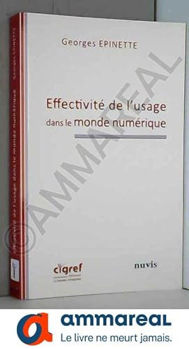 Image du vendeur pour Effectivit de l'usage dans le monde numrique mis en vente par Ammareal