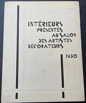 Interieurs Presentes Au Salon Des Artistes Decorateurs 1930