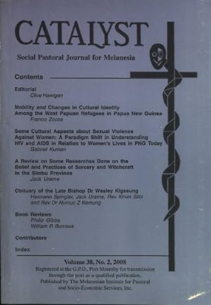 Bild des Verkufers fr Book Reviews - in: Catalyst: Social Pastoral Journal for Melanesia. Volume 38, No. 2, 2008. zum Verkauf von books4less (Versandantiquariat Petra Gros GmbH & Co. KG)