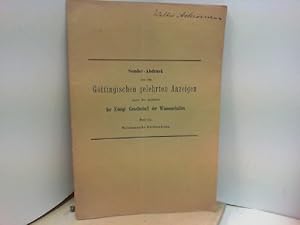 Bild des Verkufers fr Sonder-Abdruck aus den Gttingischen gelehrten Anzeigen unter der Aufsicht der Knigl. Gesellschaft der Wissenschaften. Nr 12 zum Verkauf von ABC Versand e.K.