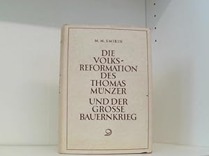 Imagen del vendedor de Die Volksreformation des Thomas Mnzer und der grosse Bauernkrieg a la venta por Book Broker