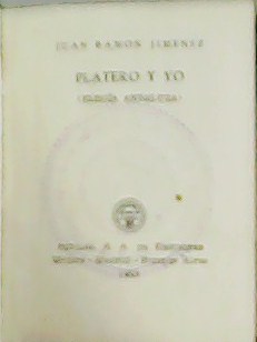 Imagen del vendedor de Platero y yo (Elega andaluza 1907-1916). 50 ilustraciones de Rafael Alvarez Ortega. a la venta por Librera y Editorial Renacimiento, S.A.