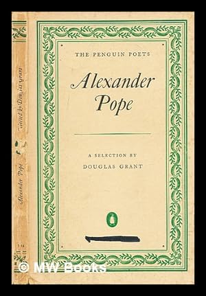 Immagine del venditore per Poems of Alexander Pope / selected and edited by Douglas Grant venduto da MW Books Ltd.