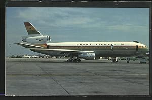 Imagen del vendedor de Ansichtskarte Flugzeug 9G-Ana McDonnell Douglas DC-10-30 c/n 48286 der Fluggesellschaft Ghana Airways a la venta por Bartko-Reher