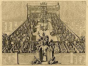 Antique Print-GENERAL ASSEMBLY OF THE EMPIRE-ORDER-SÉANCE-Chatelain-1732