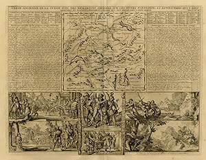 Antique Print-OLD MAP OF SWITZERLAND-REVOLUTION-LIBERTY-Chatelain-1732