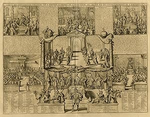 Antique Print-EMPIRE-ORDER-ELECTION-SACRTE-CORONATION-EMPEROR-Chatelain-1732
