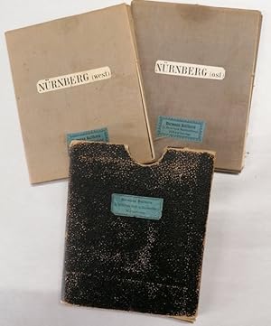 2 gestochene Karten: Nürnberg (west) - Nürnberg (ost) (jeweils 52 x 42,5 cm) Hermann Ballhorn (v....