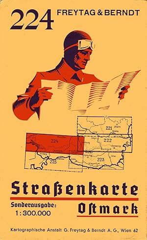 Bild des Verkufers fr Freytag & Berndt Blatt 224 Strassenkarte Ostmark. Sonderausgabe, Mastab 1 : 300 000 zum Verkauf von Antiquariat Kastanienhof