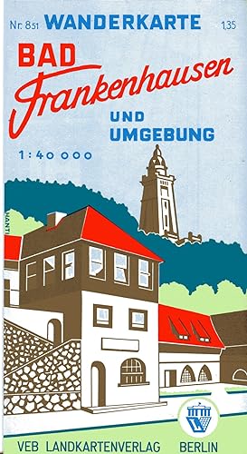 Bild des Verkufers fr Wanderkarte Nr. 851 Bad Frankenhausen und Umgebung, Mastab 1 : 40 000 zum Verkauf von Antiquariat Kastanienhof