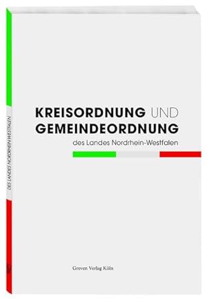 Immagine del venditore per Kreisordnung und Gemeindeordung des Landes Nordrhein-Westfalen venduto da Smartbuy