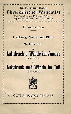 Bild des Verkufers fr Luftdruck und Winde im Januar (Januarisobaren) und Luftdruck und Winde zum Verkauf von Clivia Mueller